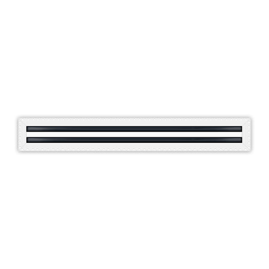 BUILDMART - 28x4 MUD-IN Air Vent Cover - Drywall MUD IN White Air Vent - MUD Linear Slot Diffuser - Register Grille for Ceiling and Walls - Texas Buildmart