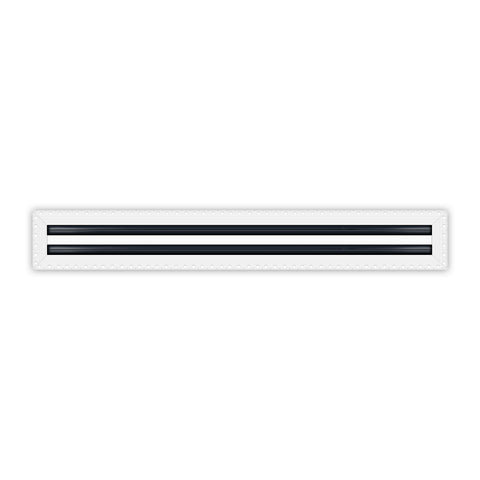 BUILDMART - 28x4 Mud In Air Vent Cover - Drywall Mud-in White Air Vent - Mud Linear Slot Diffuser - Register Grille for Ceiling and Walls - Texas Buildmart