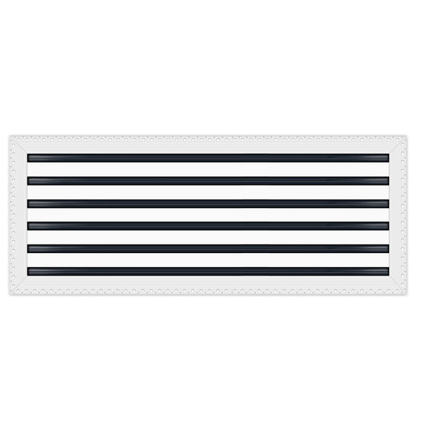 BUILDMART - 30x12 MUD-IN Air Vent Cover - Drywall MUD IN White Air Vent - MUD Linear Slot Diffuser - Register Grille for Ceiling and Walls - Texas Buildmart