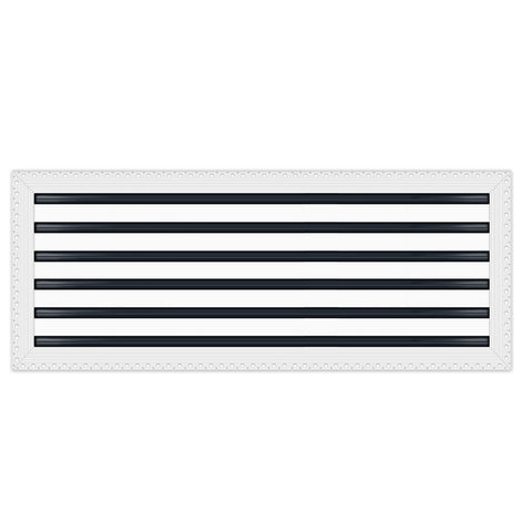 BUILDMART - 30x12 Mud In Air Vent Cover - Drywall Mud-in White Air Vent - Mud Linear Slot Diffuser - Register Grille for Ceiling and Walls - Texas Buildmart