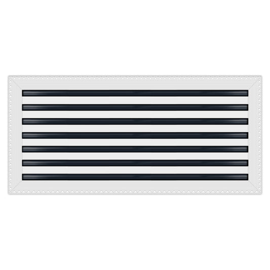 BUILDMART - 30x14 MUD-IN Air Vent Cover - Drywall MUD IN White Air Vent - MUD Linear Slot Diffuser - Register Grille for Ceiling and Walls - Texas Buildmart