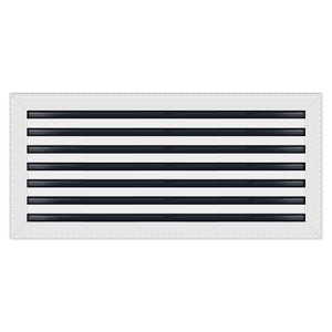 BUILDMART - 30x14 MUD-IN Air Vent Cover - Drywall MUD IN White Air Vent - MUD Linear Slot Diffuser - Register Grille for Ceiling and Walls - Texas Buildmart