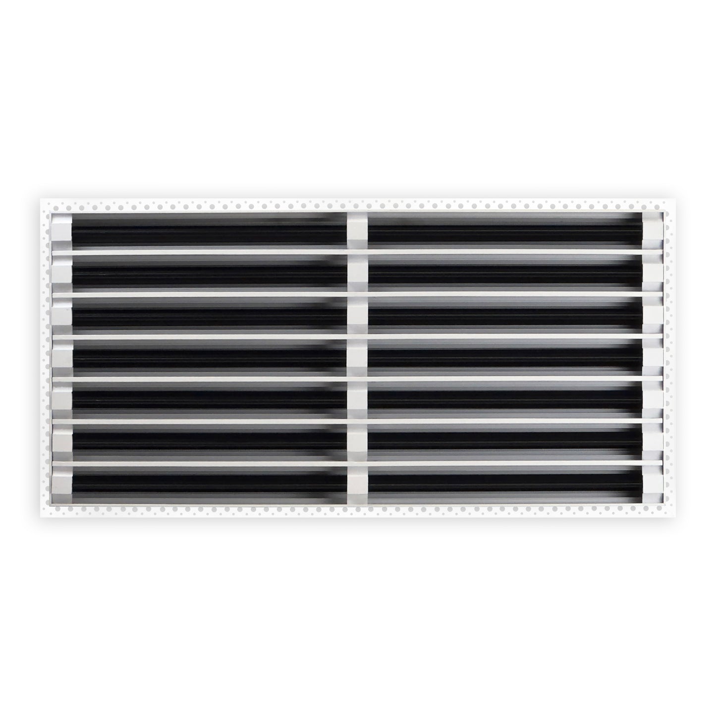 BUILDMART - 30x14 MUD-IN Air Vent Cover - Drywall MUD IN White Air Vent - MUD Linear Slot Diffuser - Register Grille for Ceiling and Walls - Texas Buildmart
