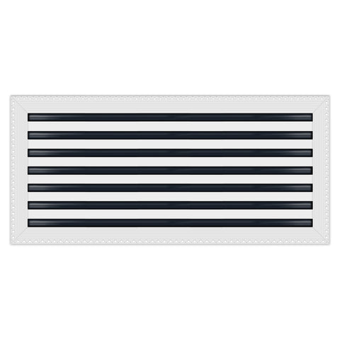 BUILDMART - 30x14 Mud In Air Vent Cover - Drywall Mud-in White Air Vent - Mud Linear Slot Diffuser - Register Grille for Ceiling and Walls - Texas Buildmart
