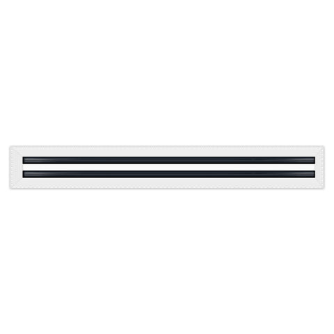BUILDMART - 30x4 Mud In Air Vent Cover - Drywall Mud-in White Air Vent - Mud Linear Slot Diffuser - Register Grille for Ceiling and Walls - Texas Buildmart