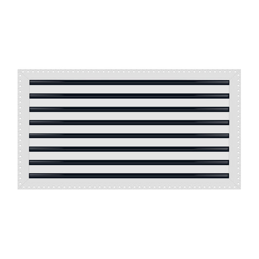 BUILDMART - 30x16 MUD-IN Air Vent Cover - Drywall MUD IN White Air Vent - MUD Linear Slot Diffuser - Register Grille for Ceiling and Walls - Texas Buildmart
