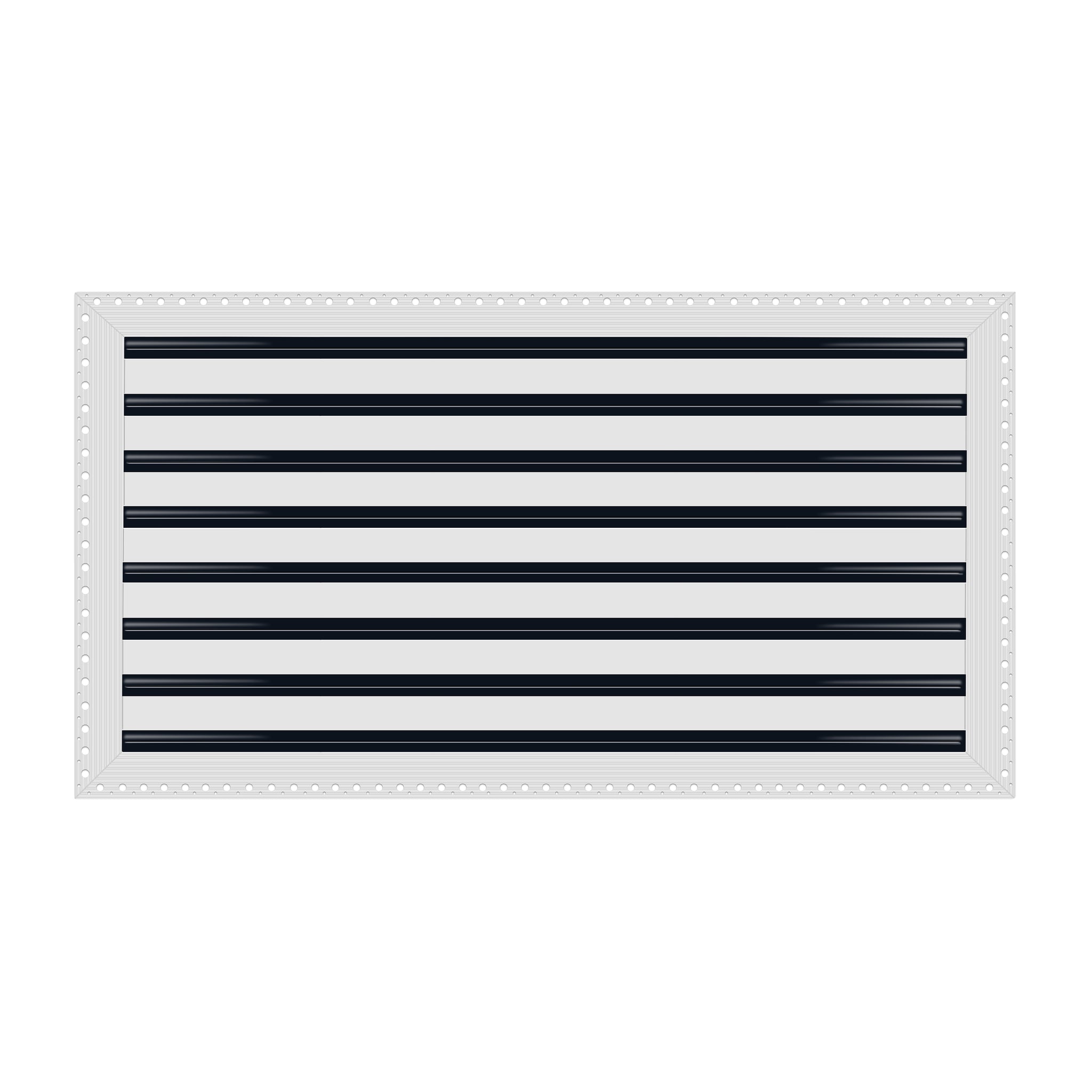 BUILDMART - 30x16 MUD-IN Air Vent Cover - Drywall MUD IN White Air Vent - MUD Linear Slot Diffuser - Register Grille for Ceiling and Walls - Texas Buildmart