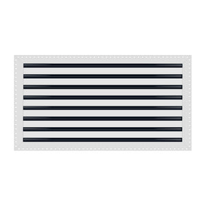 BUILDMART - 30x16 MUD-IN Air Vent Cover - Drywall MUD IN White Air Vent - MUD Linear Slot Diffuser - Register Grille for Ceiling and Walls - Texas Buildmart