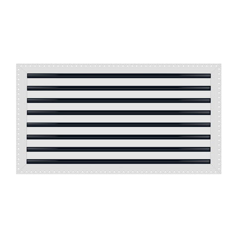 BUILDMART - 30x16 Mud In Air Vent Cover - Drywall Mud-in White Air Vent - Mud Linear Slot Diffuser - Register Grille for Ceiling and Walls - Texas Buildmart