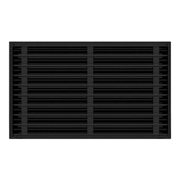 Back of 30x18 Modern Air Vent Cover Black - 30x18 Standard Linear Slot Diffuser Black - Texas Buildmart