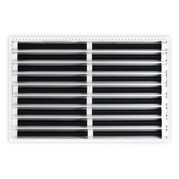 BUILDMART - 30x18 MUD-IN Air Vent Cover - Drywall MUD IN White Air Vent - MUD Linear Slot Diffuser - Register Grille for Ceiling and Walls - Texas Buildmart