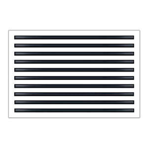 Front of 30x20 Modern Air Vent Cover White - 30x20 Standard Linear Slot Diffuser White - Texas Buildmart