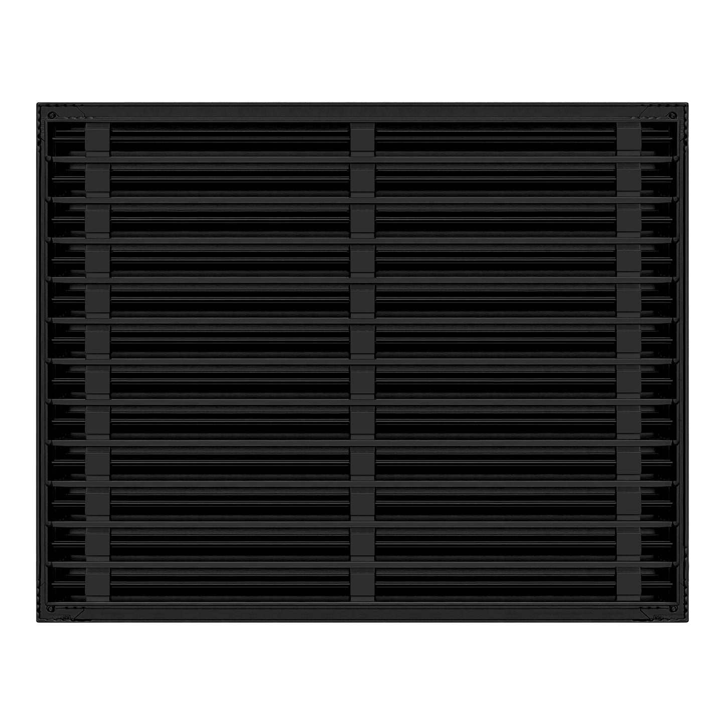 Back of 30x24 Modern Air Vent Cover Black - 30x24 Standard Linear Slot Diffuser Black - Texas Buildmart