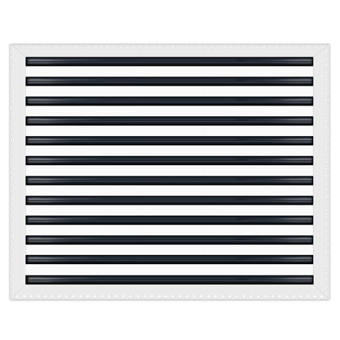 BUILDMART - 30x24 Mud In Air Vent Cover - Drywall Mud-in White Air Vent - Mud Linear Slot Diffuser - Register Grille for Ceiling and Walls - Texas Buildmart