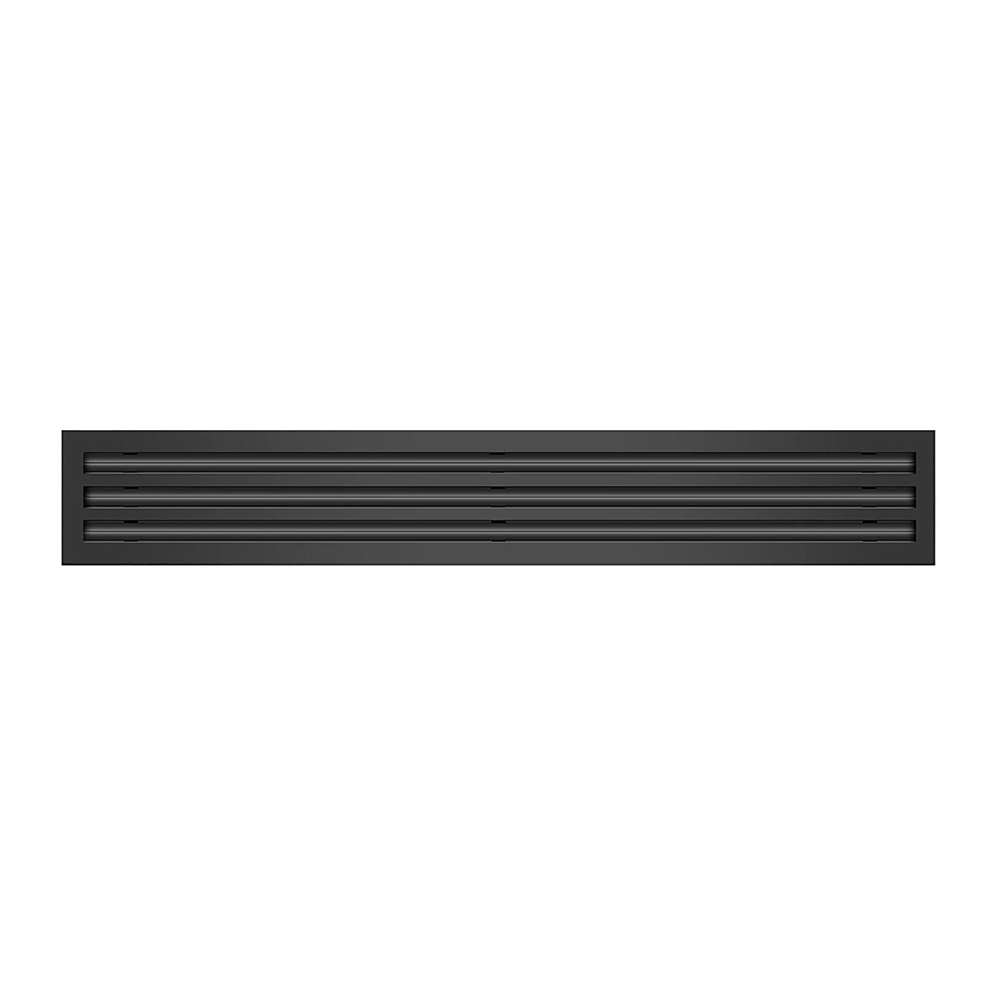 BUILDMART - 3 Slot - Triple Slot - Linear Slot Diffuser - Black Linear Slot Diffuser - Decorative Air Vent - Modern Air Vent Cover for Ceiling, Wall or Floor - Texas Buildmart