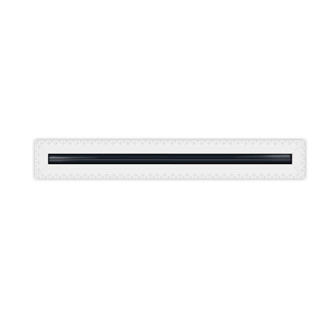 BUILDMART - 36" Linear Slot Diffuser - 1 Slot - Mud In Air Vent Cover - Drywall Mud-in White Air Vent - Mud Linear Slot Diffuser - Register Grille for Ceiling and Walls - Texas Buildmart
