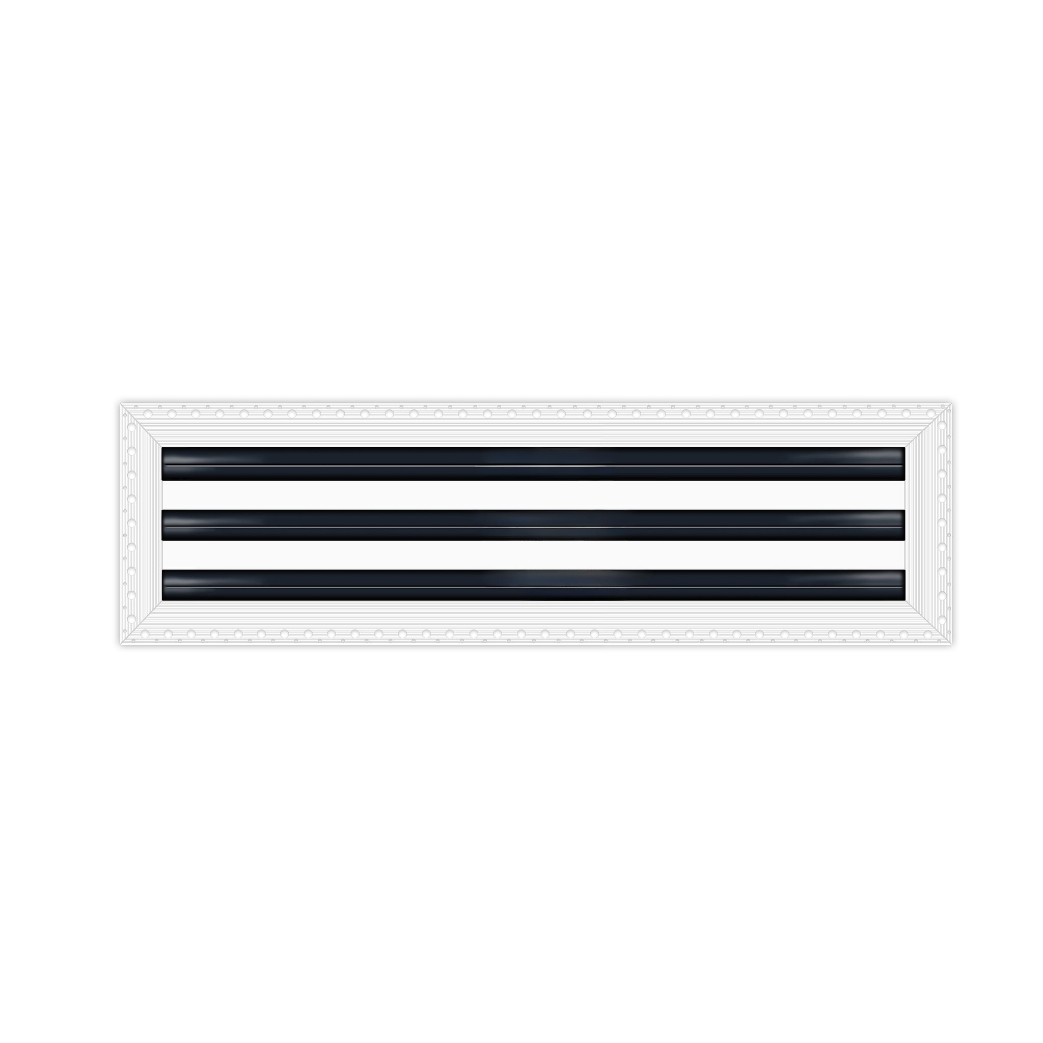 BUILDMART - 36" MUD-IN Linear Slot Diffuser - 3 Slot - Air Vent Cover - Drywall MUD IN White Air Vent - MUD Linear Slot Diffuser - Register Grille for Ceiling and Walls - Texas Buildmart