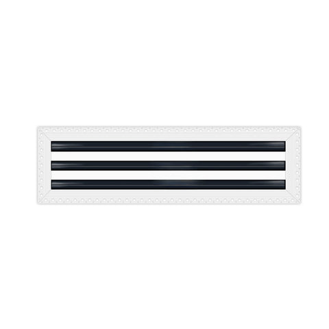 BUILDMART - 36" Linear Slot Diffuser - 3 Slot - Mud In Air Vent Cover - Drywall Mud-in White Air Vent - Mud Linear Slot Diffuser - Register Grille for Ceiling and Walls - Texas Buildmart