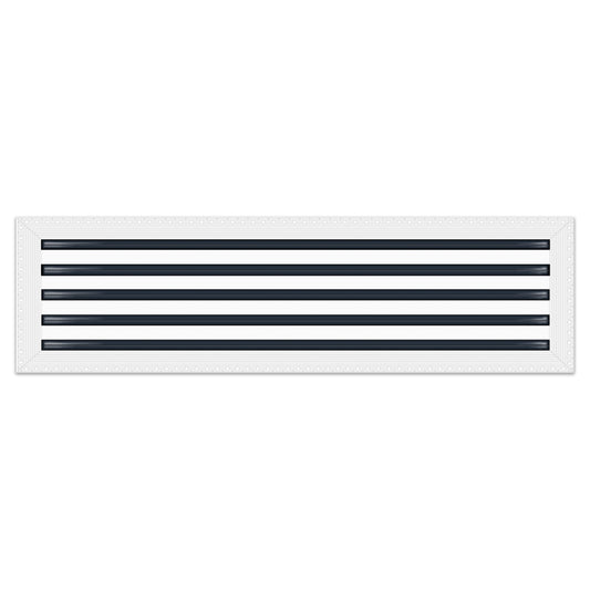 BUILDMART - 36x10 MUD-IN Air Vent Cover - Drywall MUD IN White Air Vent - MUD Linear Slot Diffuser - Register Grille for Ceiling and Walls - Texas Buildmart