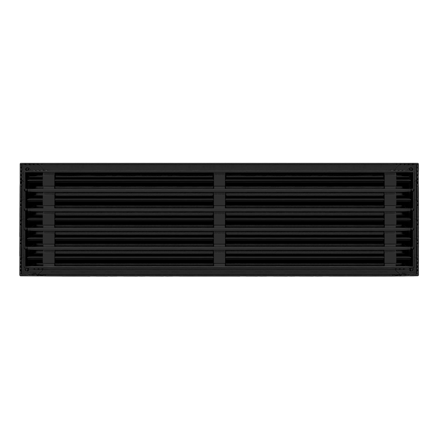 Back of 36x10 Modern Air Vent Cover Black - 36x10 Standard Linear Slot Diffuser Black - Texas Buildmart