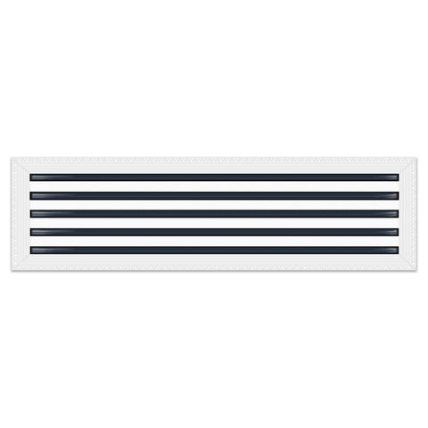 BUILDMART - 36x10 Mud In Air Vent Cover - Drywall Mud-in White Air Vent - Mud Linear Slot Diffuser - Register Grille for Ceiling and Walls - Texas Buildmart
