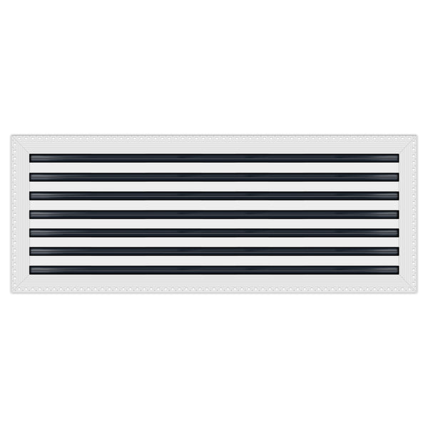BUILDMART - 36x14 MUD-IN Air Vent Cover - Drywall MUD IN White Air Vent - MUD Linear Slot Diffuser - Register Grille for Ceiling and Walls - Texas Buildmart