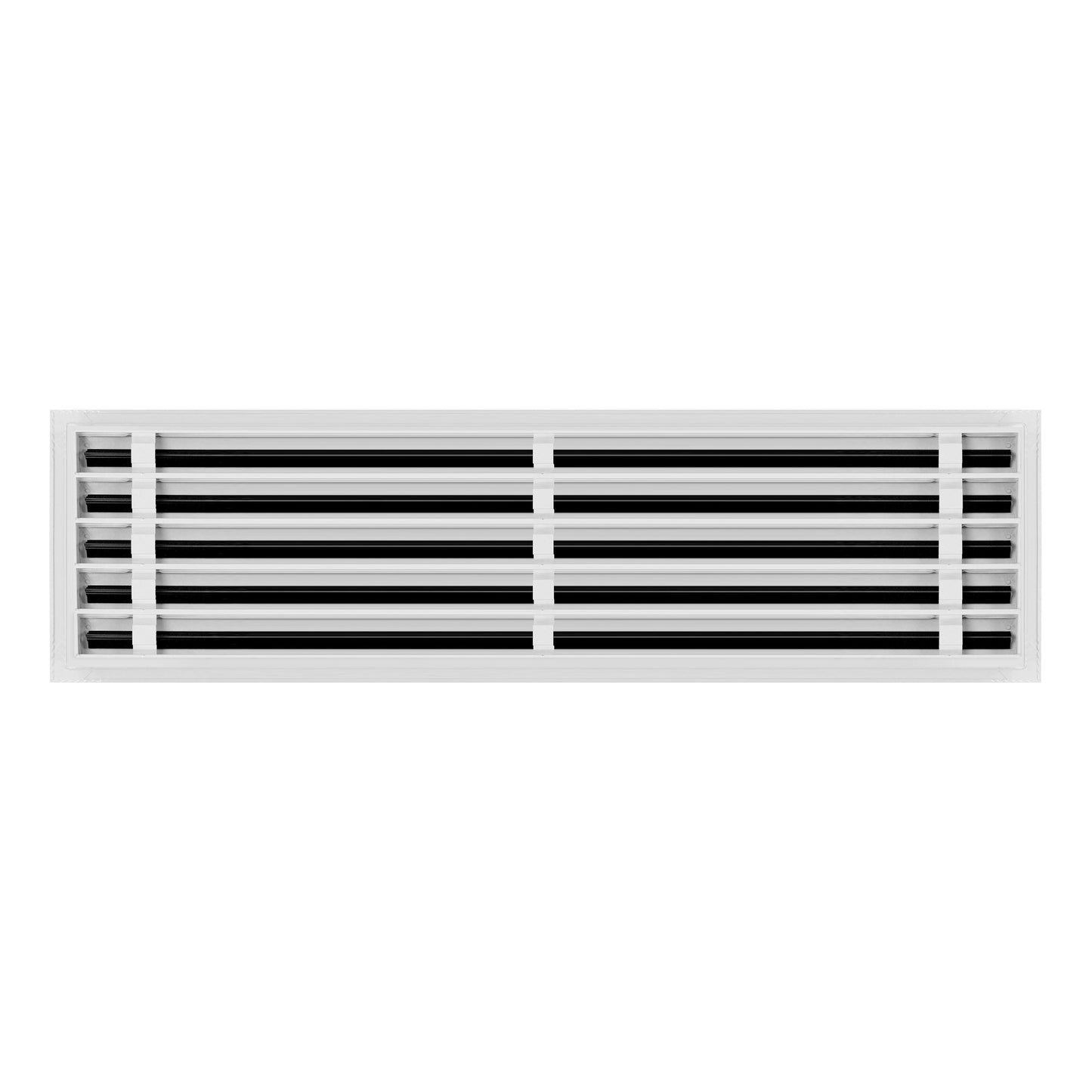 Back of 36x10 Modern Air Vent Cover White - 36x10 Standard Linear Slot Diffuser White - Texas Buildmart
