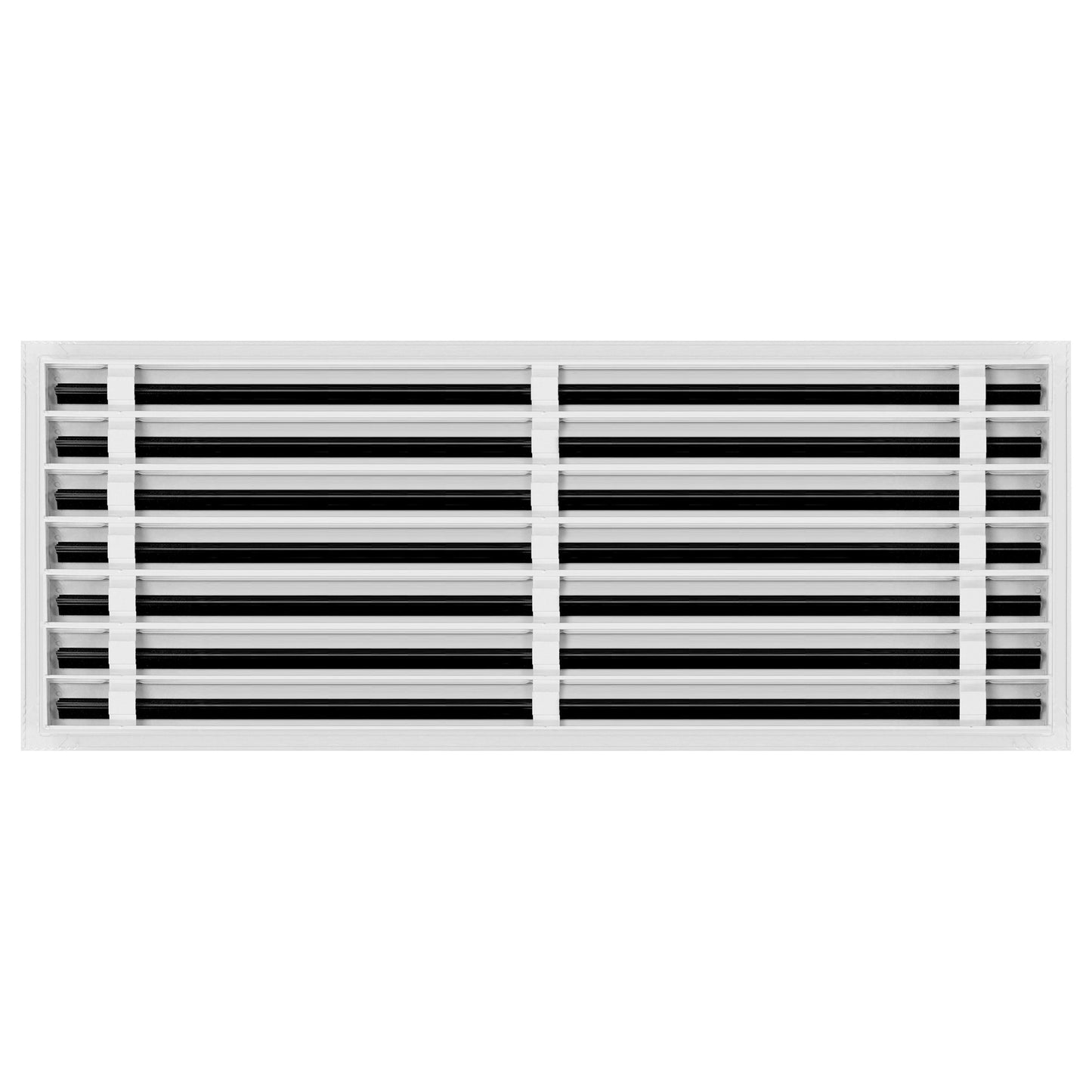 Back of 36x14 Modern Air Vent Cover White - 36x14 Standard Linear Slot Diffuser White - Texas Buildmart