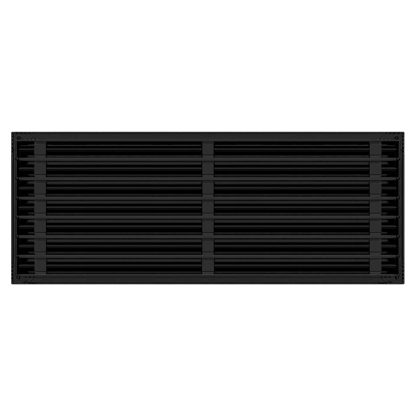 Back of 36x14 Modern Air Vent Cover Black - 36x14 Standard Linear Slot Diffuser Black - Texas Buildmart