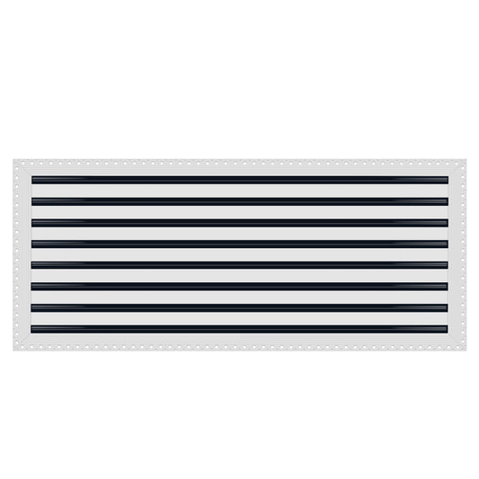 BUILDMART - 36x16 MUD-IN Air Vent Cover - Drywall MUD IN White Air Vent - MUD Linear Slot Diffuser - Register Grille for Ceiling and Walls - Texas Buildmart