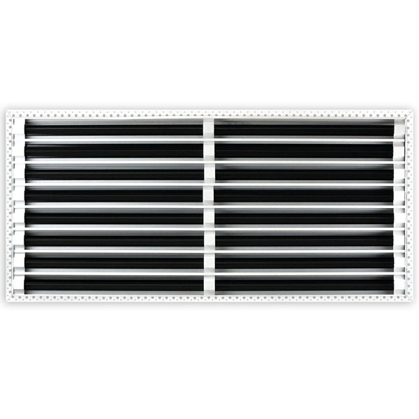 BUILDMART - 36x16 MUD-IN Air Vent Cover - Drywall MUD IN White Air Vent - MUD Linear Slot Diffuser - Register Grille for Ceiling and Walls - Texas Buildmart