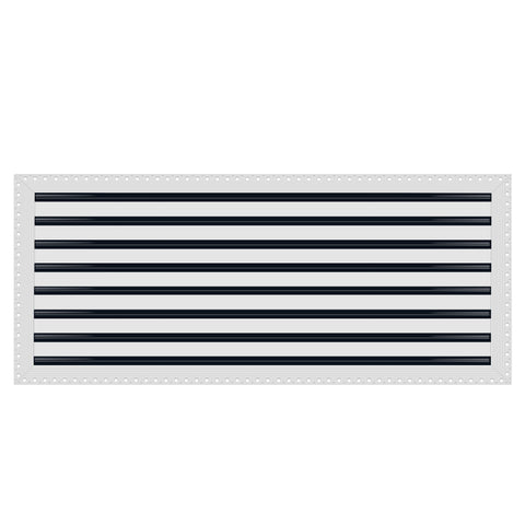 BUILDMART - 36x16 Mud In Air Vent Cover - Drywall Mud-in White Air Vent - Mud Linear Slot Diffuser - Register Grille for Ceiling and Walls - Texas Buildmart