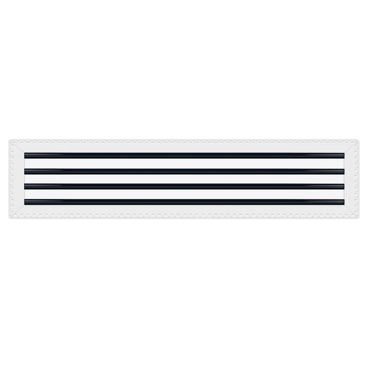 BUILDMART - 36x8 MUD-IN Air Vent Cover - Drywall MUD IN White Air Vent - MUD Linear Slot Diffuser - Register Grille for Ceiling and Walls - Texas Buildmart