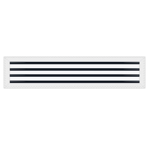 BUILDMART - 36x8 Mud In Air Vent Cover - Drywall Mud-in White Air Vent - Mud Linear Slot Diffuser - Register Grille for Ceiling and Walls - Texas Buildmart
