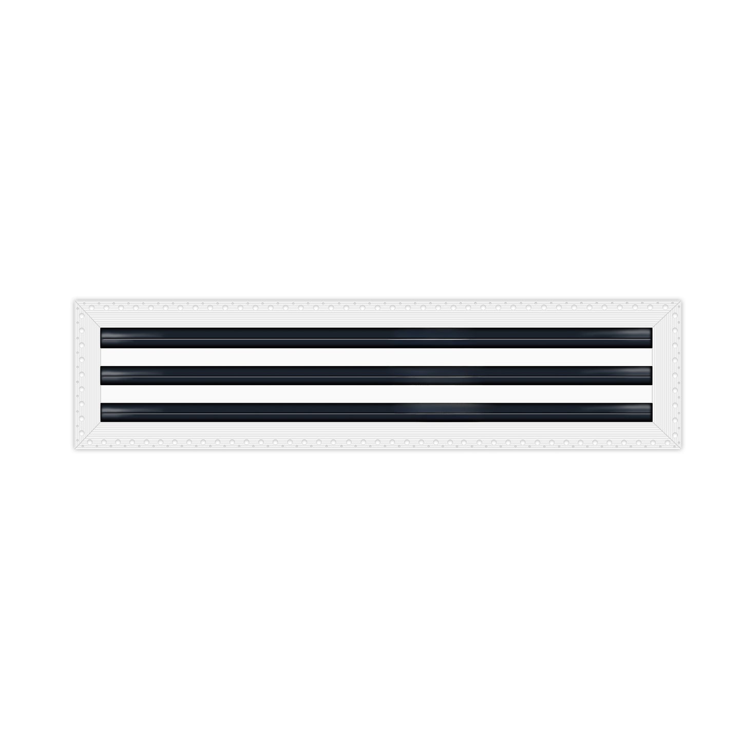 BUILDMART - 48" MUD-IN Linear Slot Diffuser - 3 Slot - Air Vent Cover - Drywall MUD IN White Air Vent - MUD Linear Slot Diffuser - Register Grille for Ceiling and Walls - Texas Buildmart