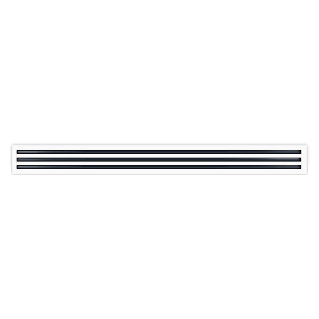 3 Slot - Triple Slot - Linear Slot Diffusers - White – Vent Cover