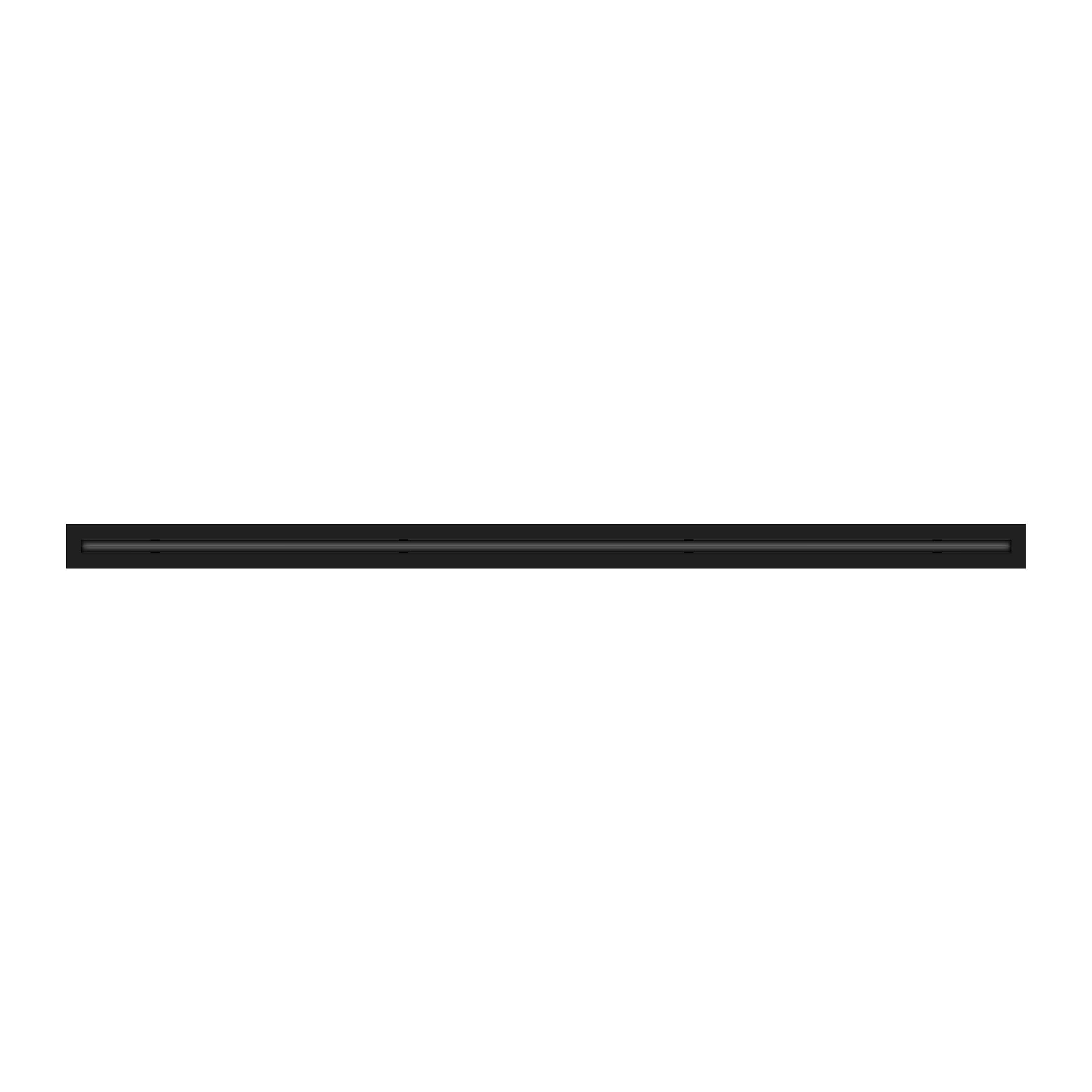 1 Slot - Single Slot - Linear Slot Diffusers - Black – Vent Cover