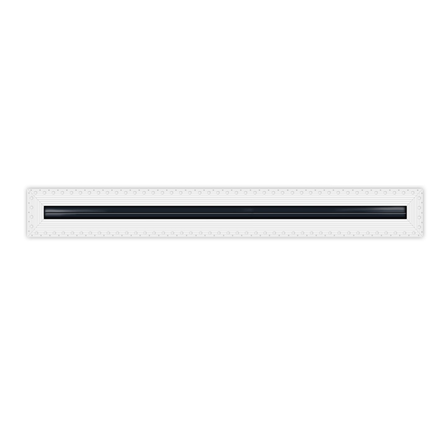 BUILDMART - 1 Slot - Single Slot - MUD-IN Linear Slot Diffuser - Drywall MUD IN White Air Vent - MUD Linear Slot Diffuser - Modern Air Vent Cover for Ceiling, Wall or Floor - Texas Buildmart