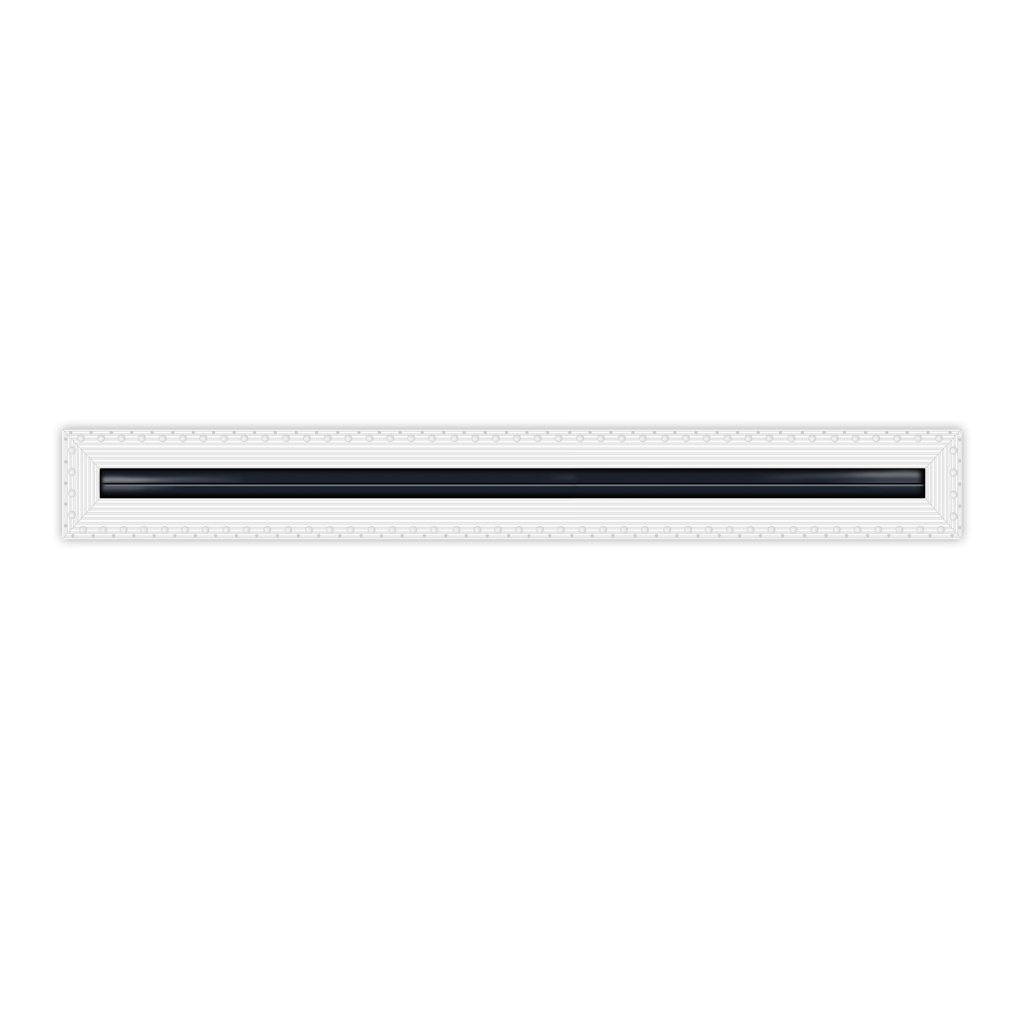 BUILDMART - 60" MUD-IN Linear Slot Diffuser - 1 Slot - Air Vent Cover - Drywall MUD IN White Air Vent - MUD Linear Slot Diffuser - Register Grille for Ceiling and Walls - Texas Buildmart