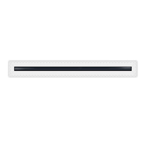 BUILDMART - 60" Linear Slot Diffuser - 1 Slot - Mud In Air Vent Cover - Drywall Mud-in White Air Vent - Mud Linear Slot Diffuser - Register Grille for Ceiling and Walls - Texas Buildmart