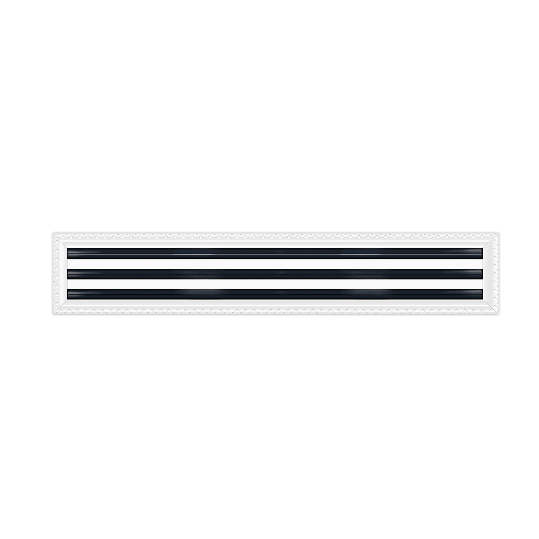 BUILDMART - 60" MUD-IN Linear Slot Diffuser - 3 Slot - Air Vent Cover - Drywall MUD IN White Air Vent - MUD Linear Slot Diffuser - Register Grille for Ceiling and Walls - Texas Buildmart