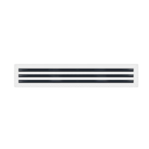BUILDMART - 60" MUD-IN Linear Slot Diffuser - 3 Slot - Air Vent Cover - Drywall MUD IN White Air Vent - MUD Linear Slot Diffuser - Register Grille for Ceiling and Walls - Texas Buildmart