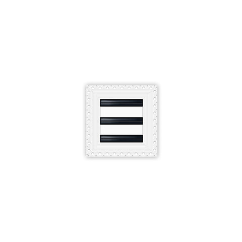 BUILDMART - 6x6 Mud In Air Vent Cover - Drywall Mud-in White Air Vent - Mud Linear Slot Diffuser - Register Grille for Ceiling and Walls - Texas Buildmart