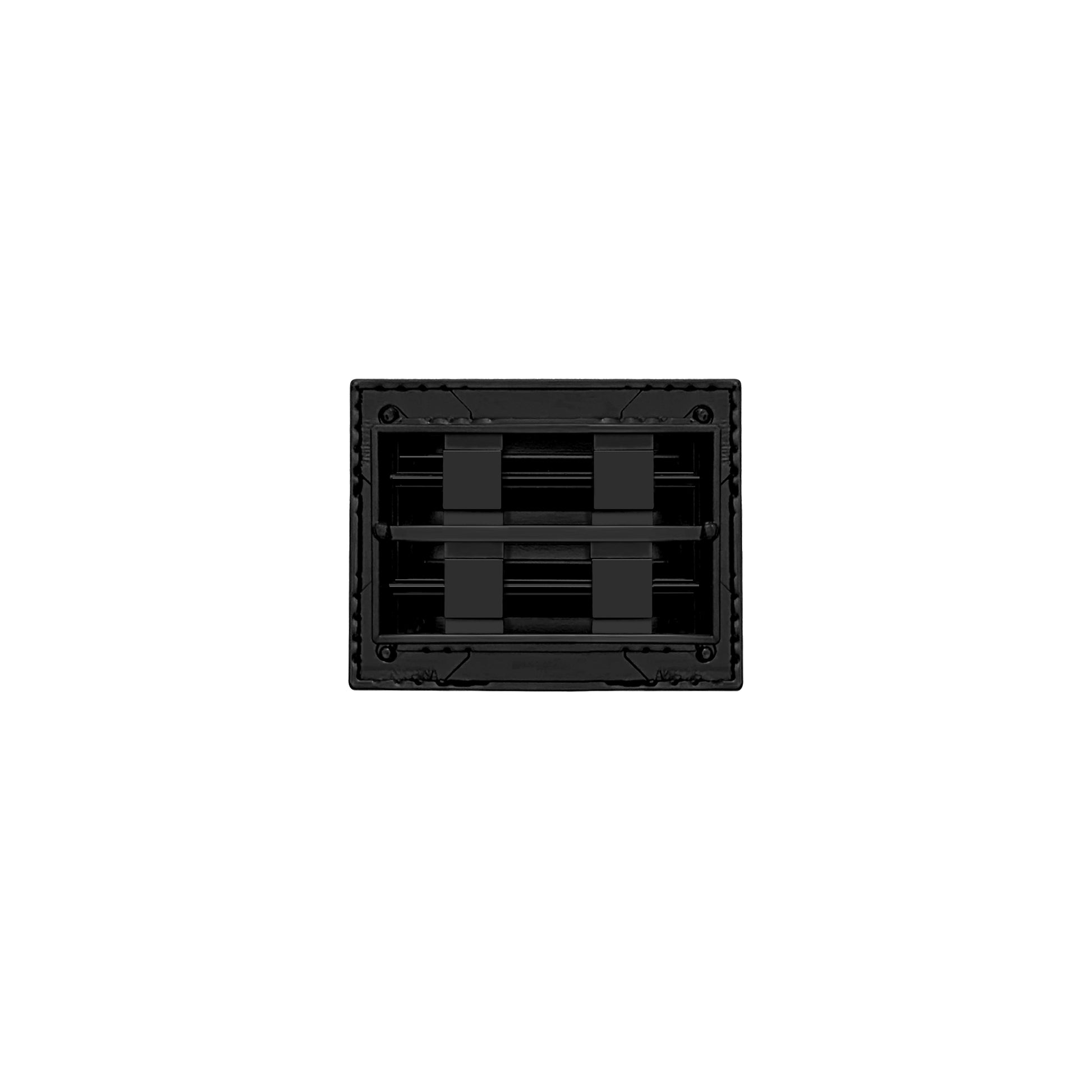 Back of 6x4 Modern Air Vent Cover Black - 6x4 Standard Linear Slot Diffuser Black - Texas Buildmart