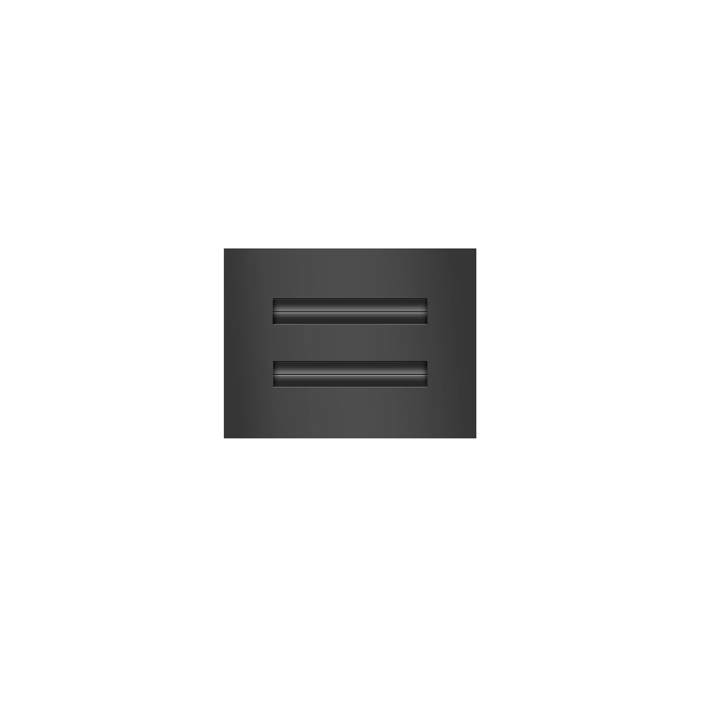 BUILDMART - 4" Standard Linear Slot Diffuser - Black Linear AC Vent - Decorative Air Vent - Modern Air Vent Cover for Ceiling, Wall or Floor - Texas Buildmart