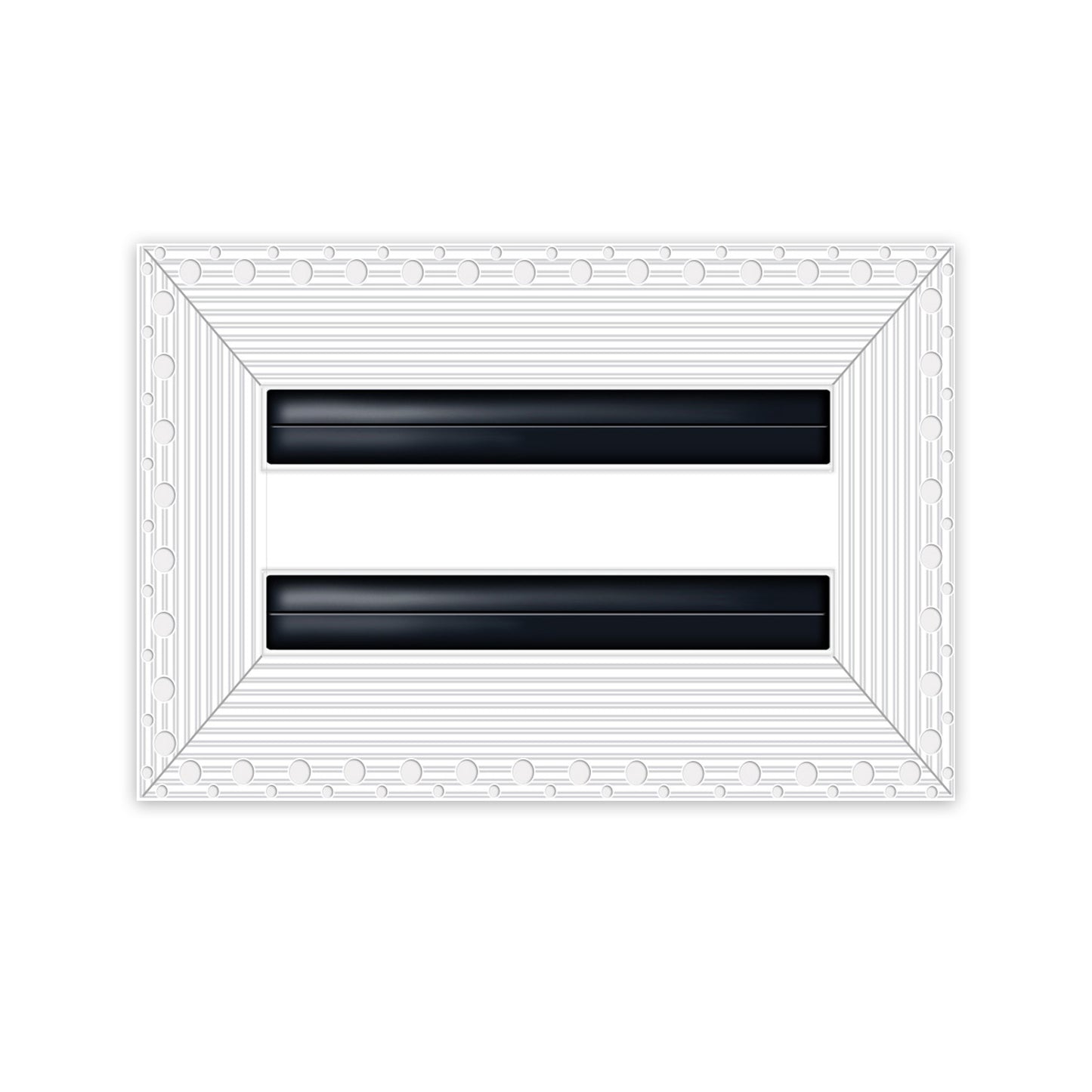 BUILDMART - 4" MUD-IN Air Vent Cover - Drywall MUD IN White Air Vent - MUD Linear Slot Diffuser - Register Grille for Ceiling and Walls - Texas Buildmart