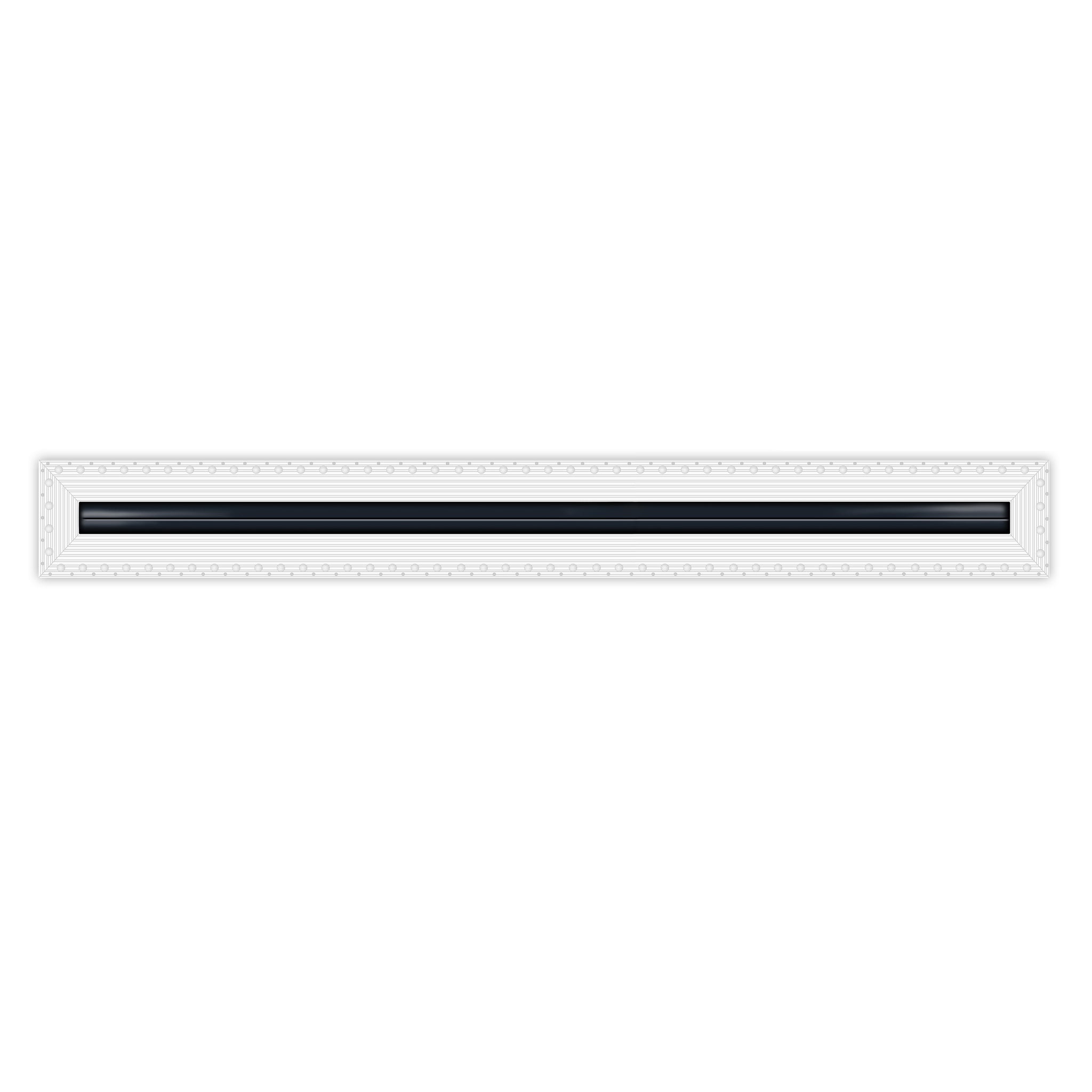 BUILDMART - 72" MUD-IN Linear Slot Diffuser - 1 Slot - Air Vent Cover - Drywall MUD IN White Air Vent - MUD Linear Slot Diffuser - Register Grille for Ceiling and Walls - Texas Buildmart