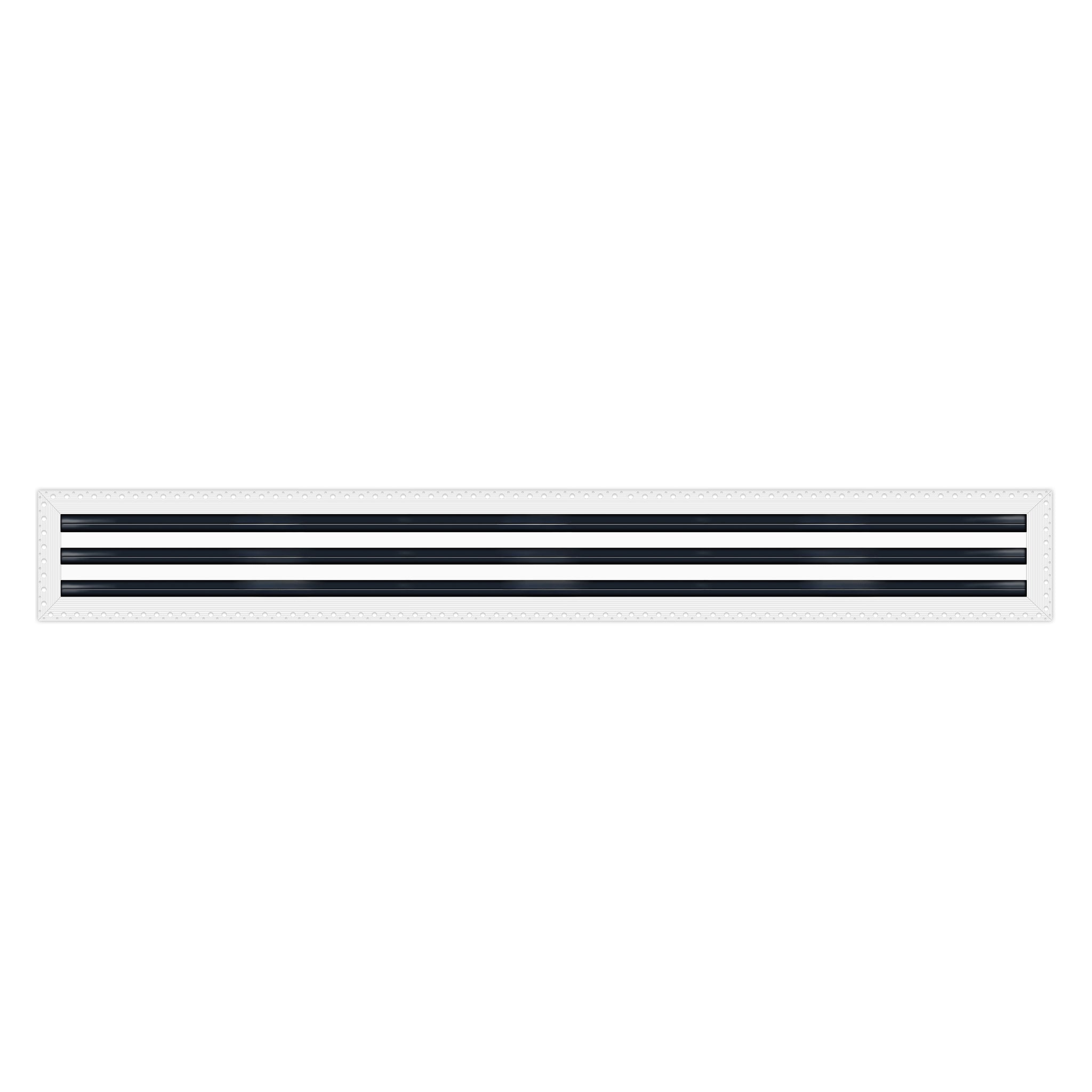BUILDMART - 72" Linear Slot Diffuser - 3 Slot - MUD-IN Air Vent Cover - Drywall MUD IN White Air Vent - MUD Linear Slot Diffuser - Register Grille for Ceiling and Walls - Texas Buildmart