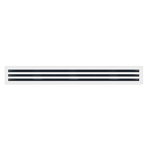 BUILDMART - 72" Linear Slot Diffuser - 3 Slot - MUD-IN Air Vent Cover - Drywall MUD IN White Air Vent - MUD Linear Slot Diffuser - Register Grille for Ceiling and Walls - Texas Buildmart