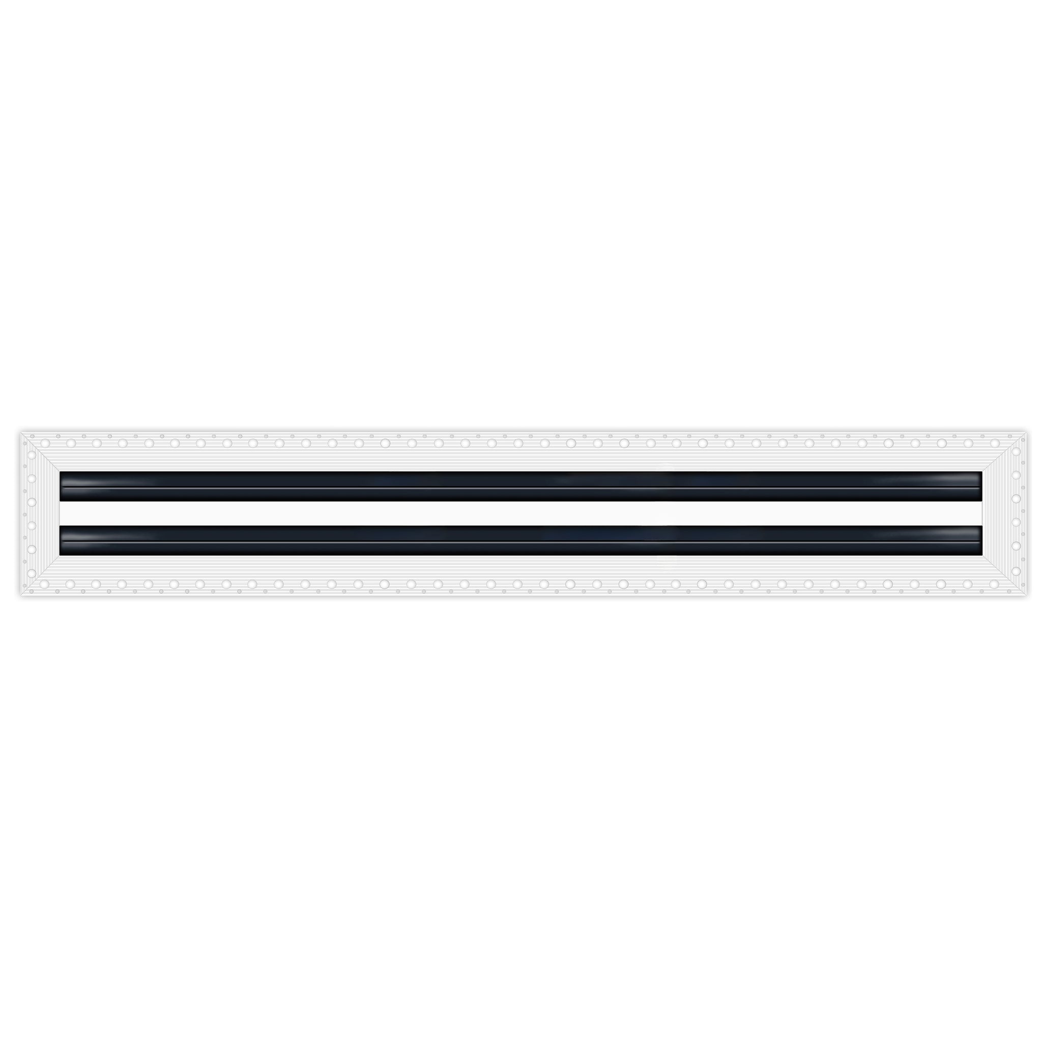 BUILDMART - 72" Linear Slot Diffuser - 2 Slot - MUD-IN Air Vent Cover - Drywall MUD IN White Air Vent - MUD Linear Slot Diffuser - Register Grille for Ceiling and Walls - Texas Buildmart